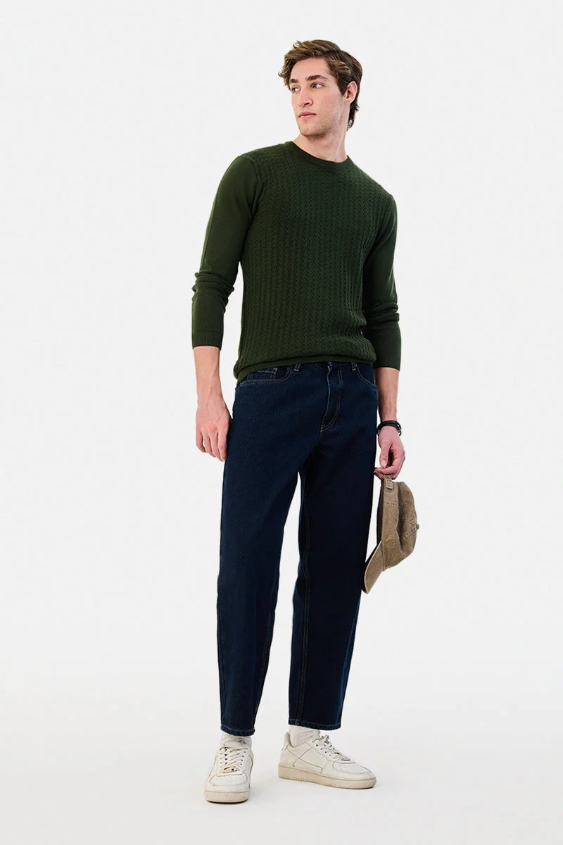 سنيتش Washed Balloon Fit Jeans